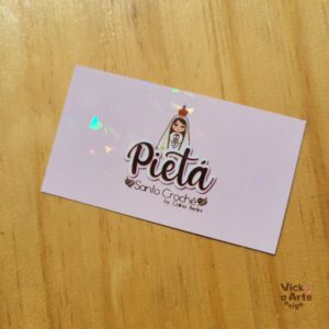 Cartão visita holográfico