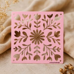 Stencil Floral para Cerâmica