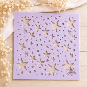 Stencil Estrelas para Cerâmica