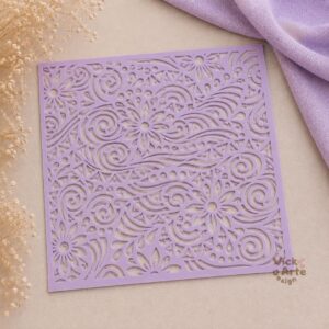 Stencil floral3 para Cerâmica