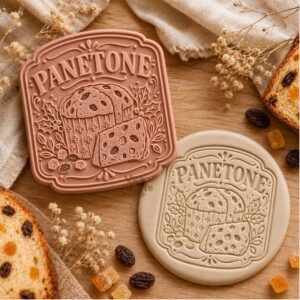 Carimbo Rótulo Vintage Panetone