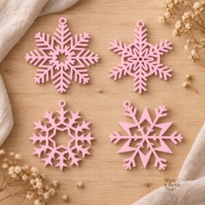 Conjunto de Stencils Flocos de Neve